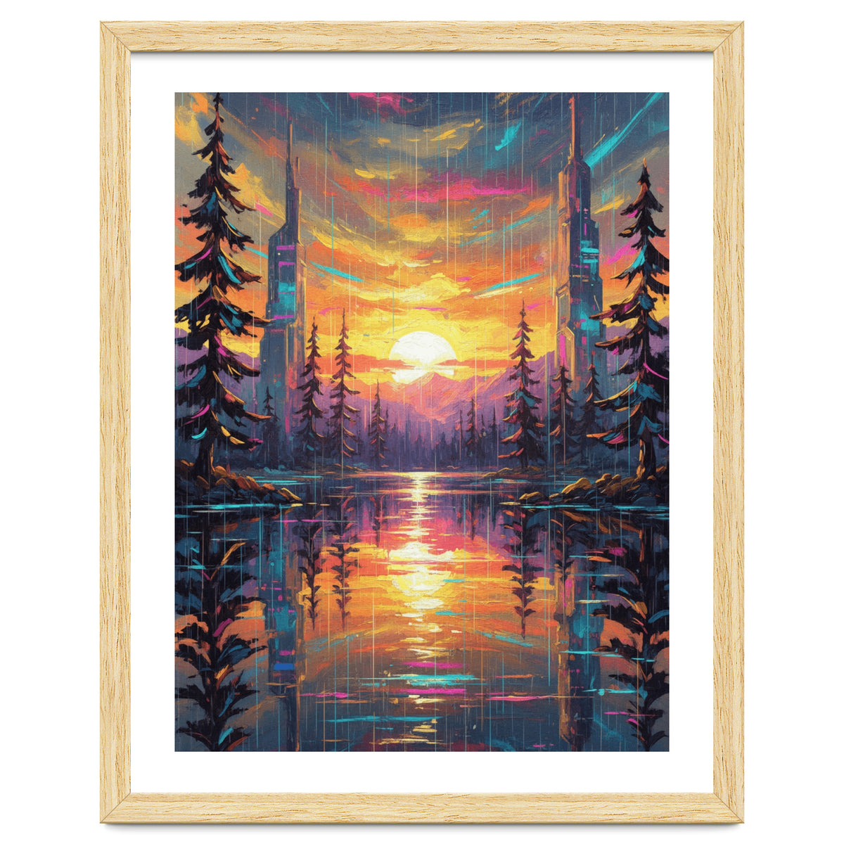 A Cybernetic Sunset Reflecting the Symbiosis