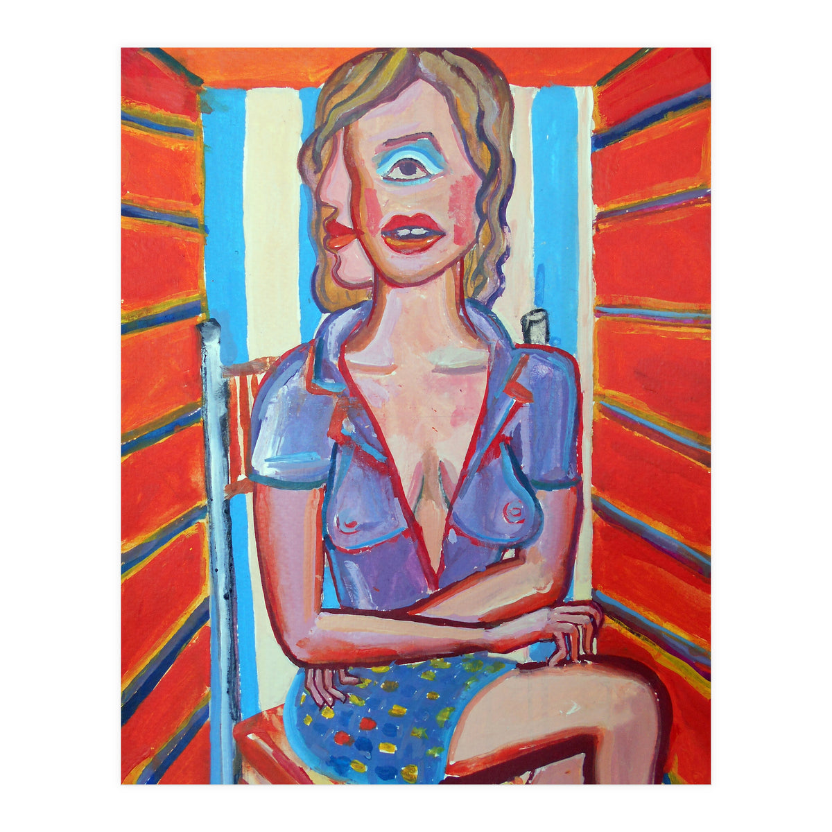 Mujer En El Sillon 2 (Print Only)