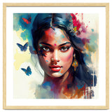Azure Butterflies Hindu Portrait thumbnail