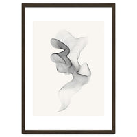 Abstract Black And White Swirling Lines Flowing Form