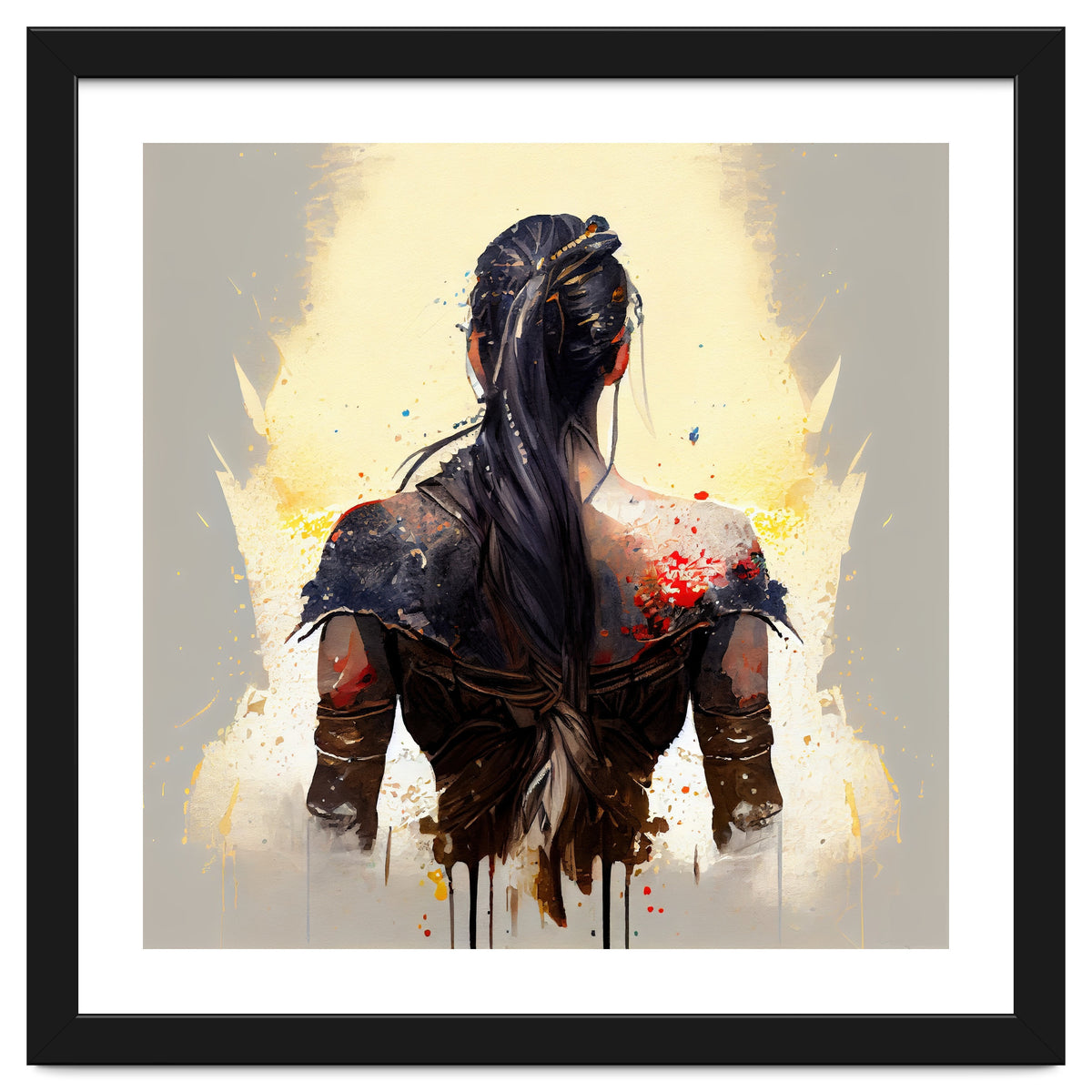 Warrior Woman From Behind