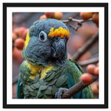 Yellow Headed Amazon Parrot Close Up Portrait thumbnail