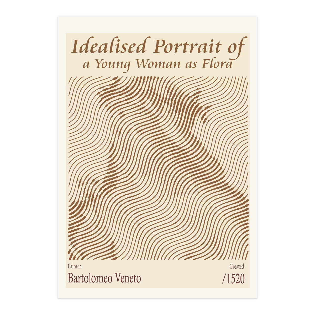 Idealised Portrait Of A Young Woman As Flora – Bartolomeo Veneto (1520) (Print Only)