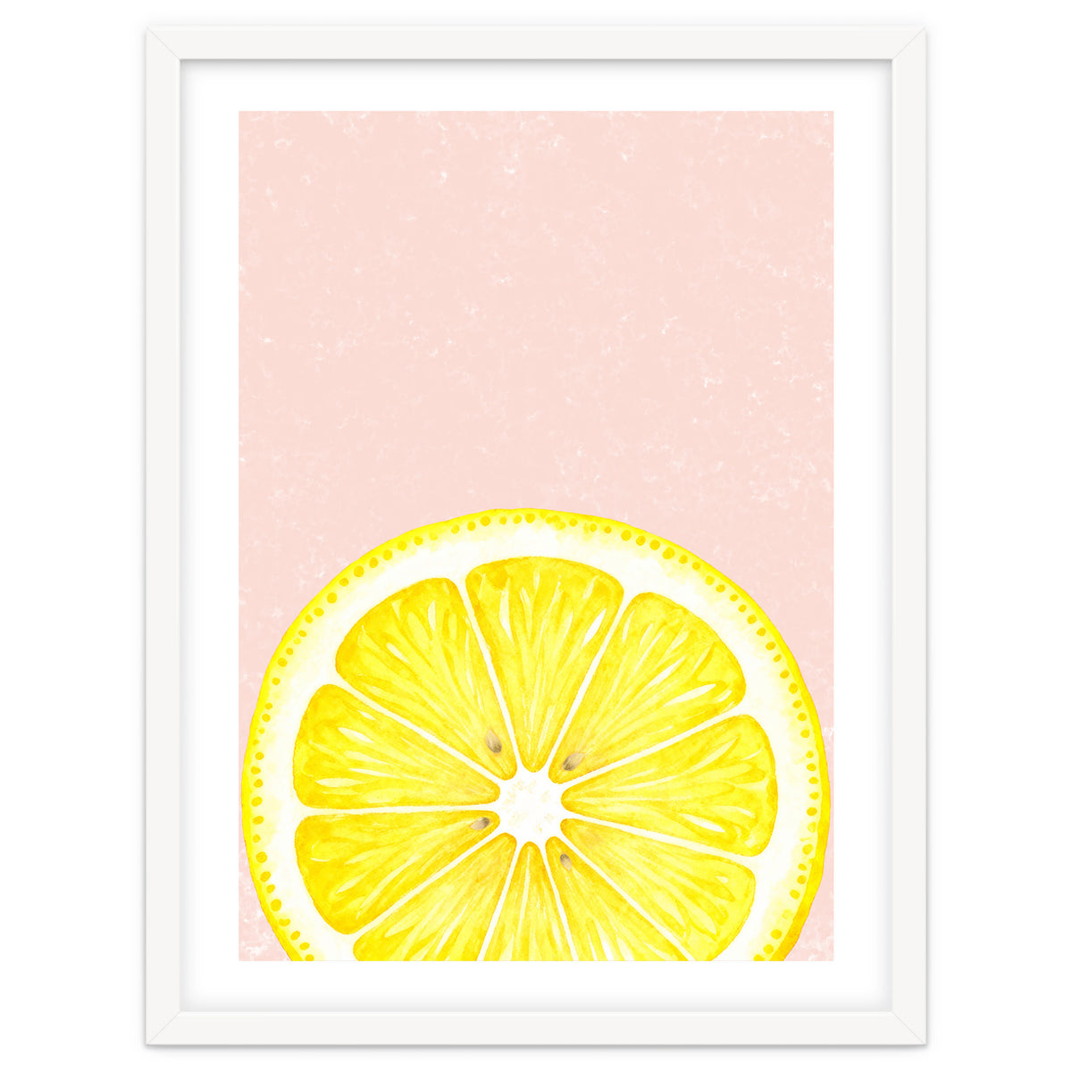 Lemon Slice, Fresh Citrus Kitchen Summer Art