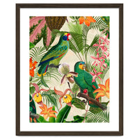 Parrots in tropical Jungle