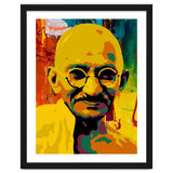 Mahatma Gandhi Colorful Abstract Art thumbnail