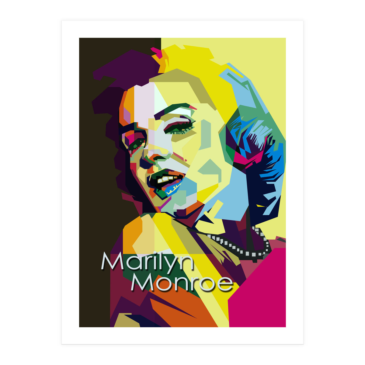 Marilyn Monroe Beauty Actress Pop Art Wpap (Print Only)