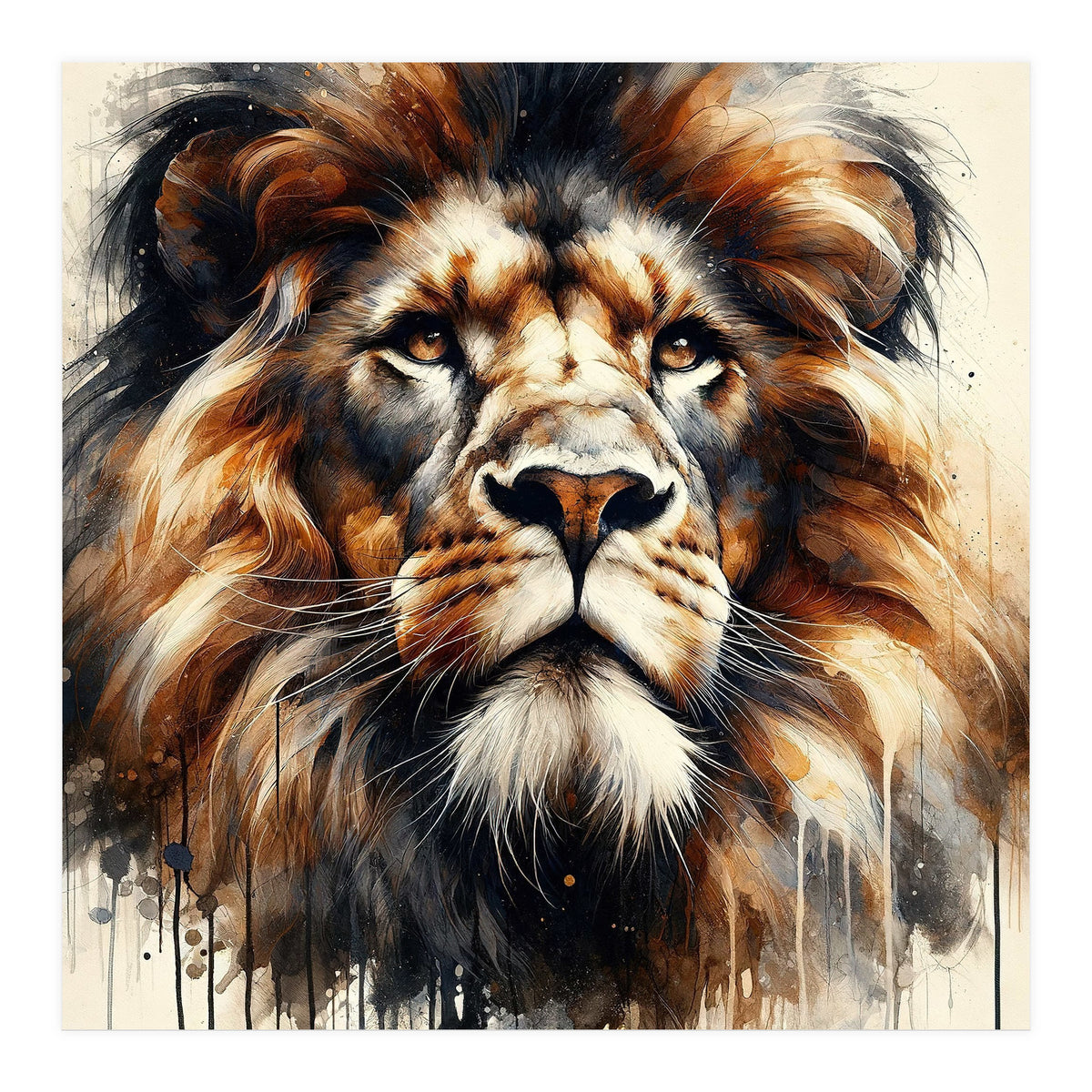 Powerful Lion (Print Only)