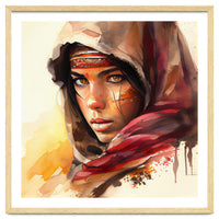 Watercolor Tuareg Woman #5