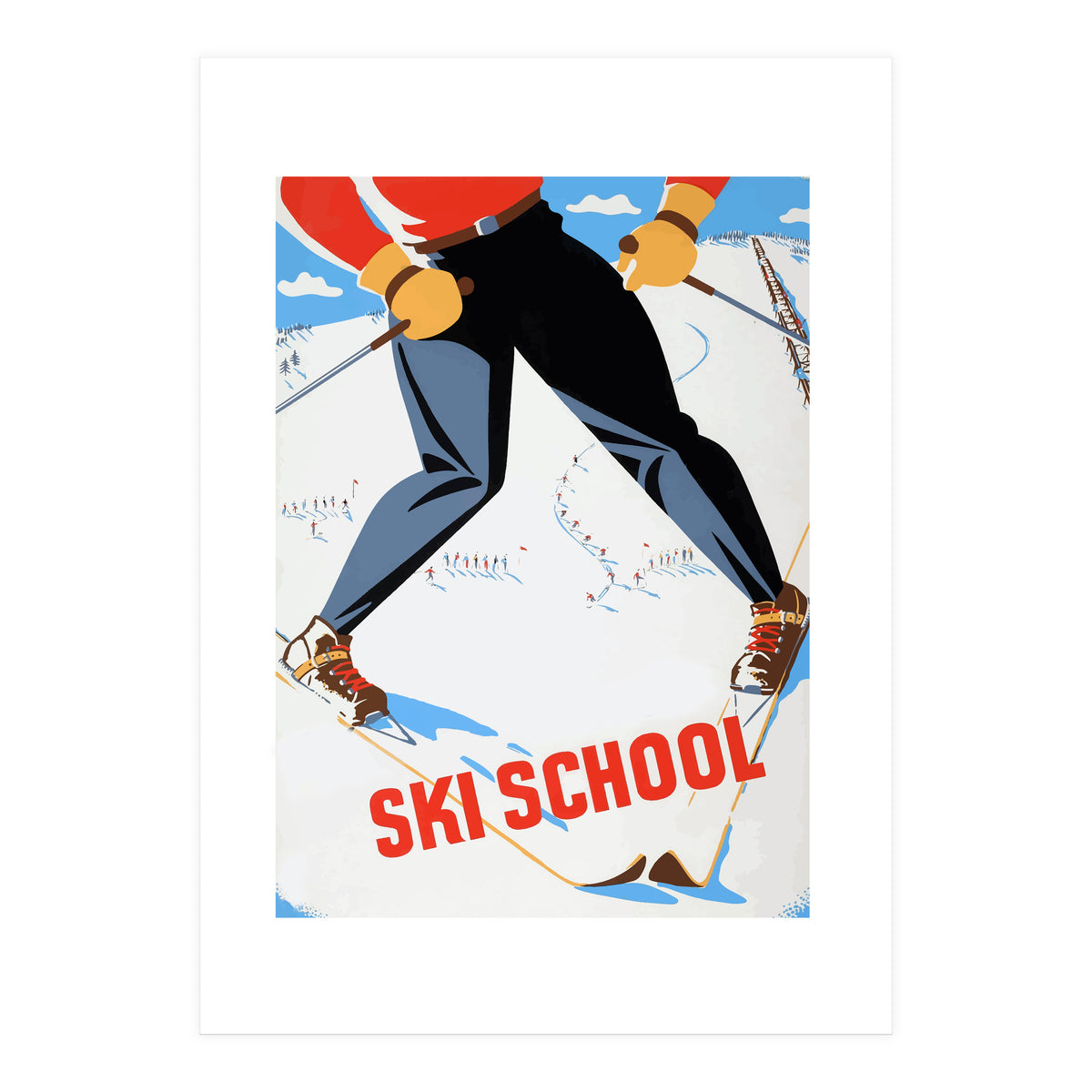 Ski School (Print Only)