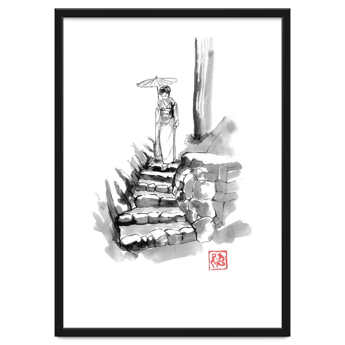 woman Descending Stairs