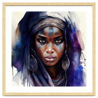 Watercolor Tuareg Woman #4