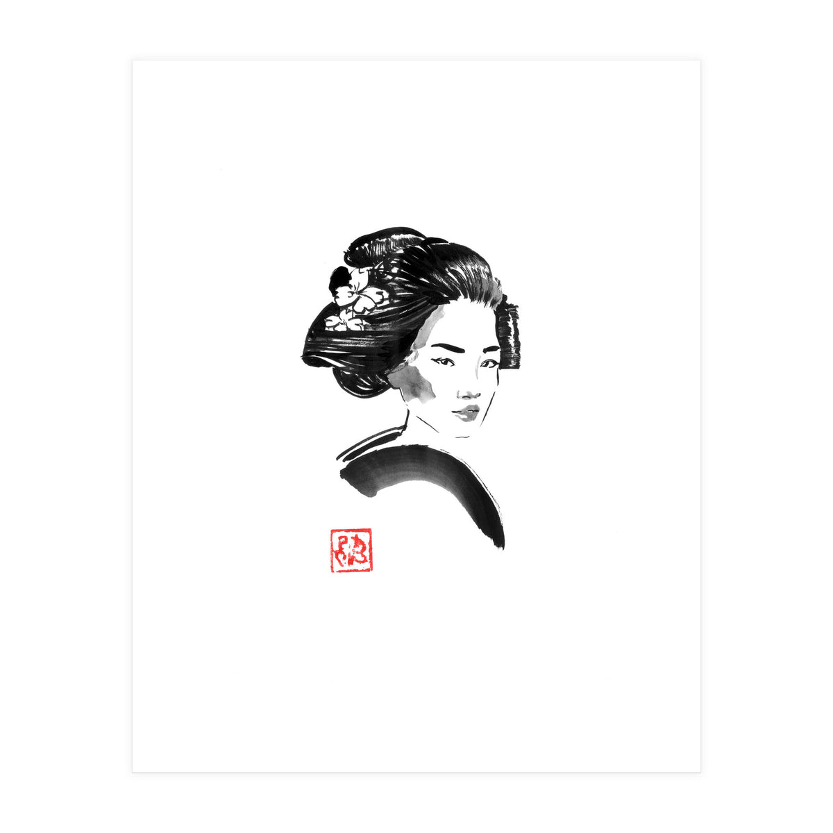Geisha Hair Style (Print Only)