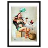 Pinup Sexy Girl Performing A Trick thumbnail