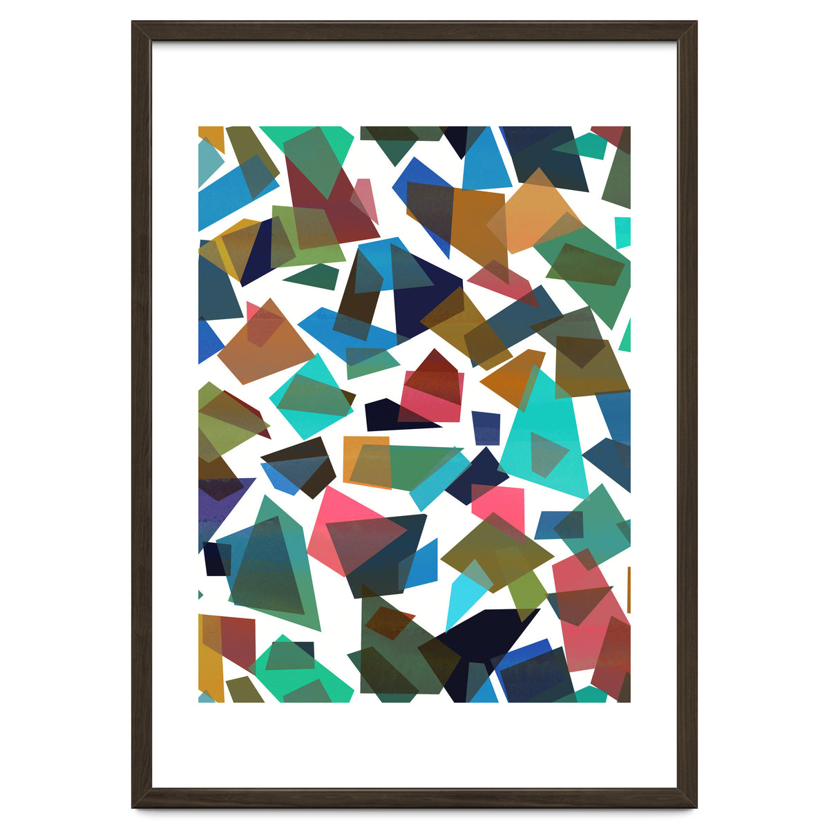 Geometric Squares Collage Colorful