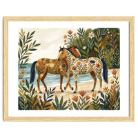 Horses In Blooming Paradise