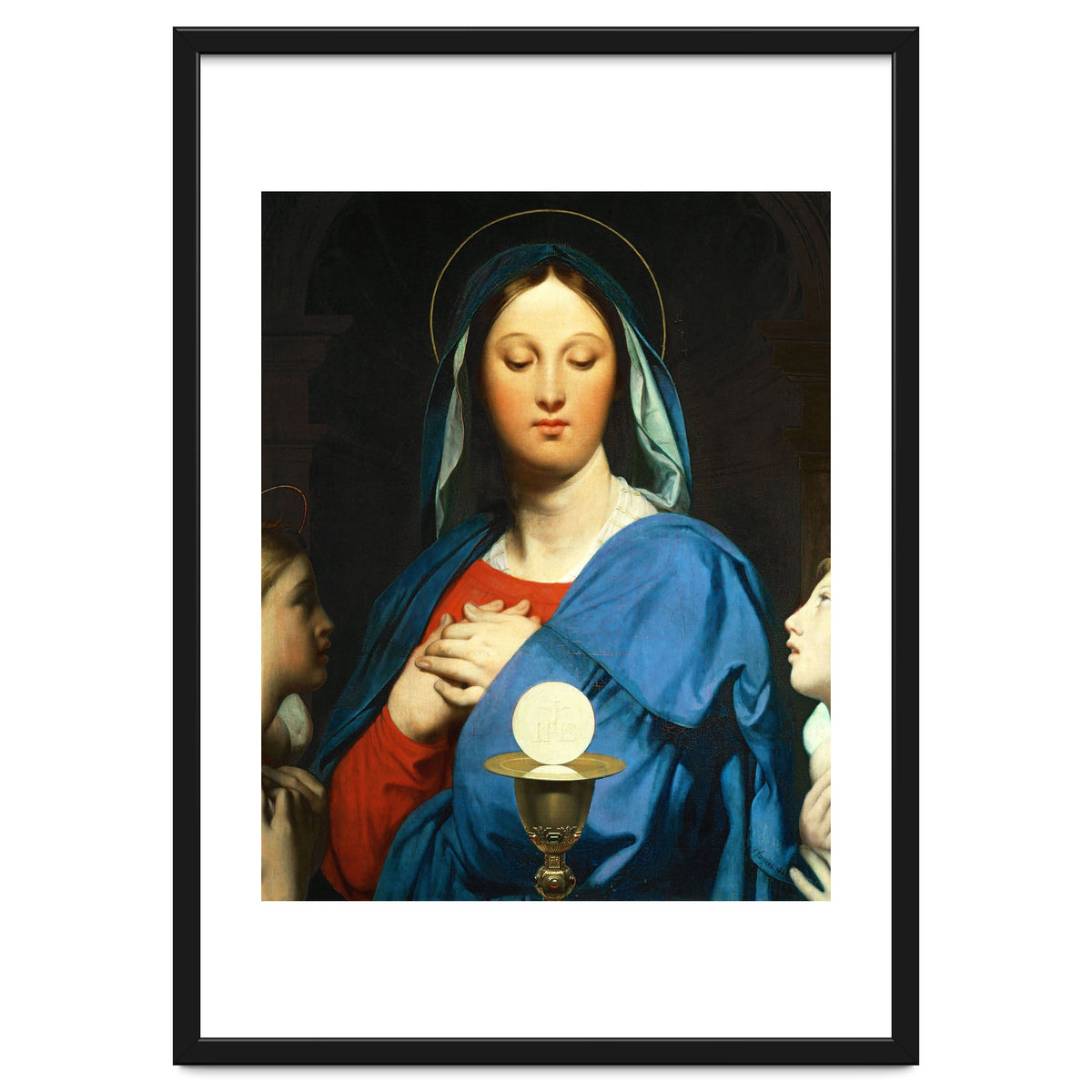 Jean Auguste Dominique Ingres / 'The Virgin Mary Prays to the Host', 1866.