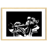 Don Cherry American Jazz Trumpeter in Grayscale thumbnail