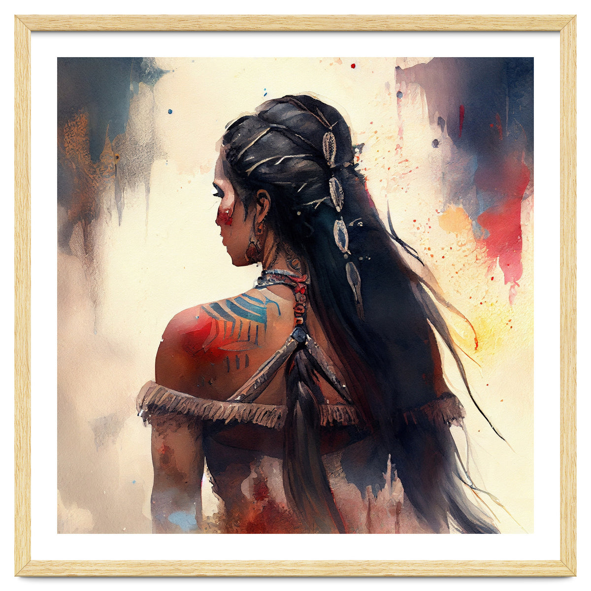 Braided Warrior Woman Profile