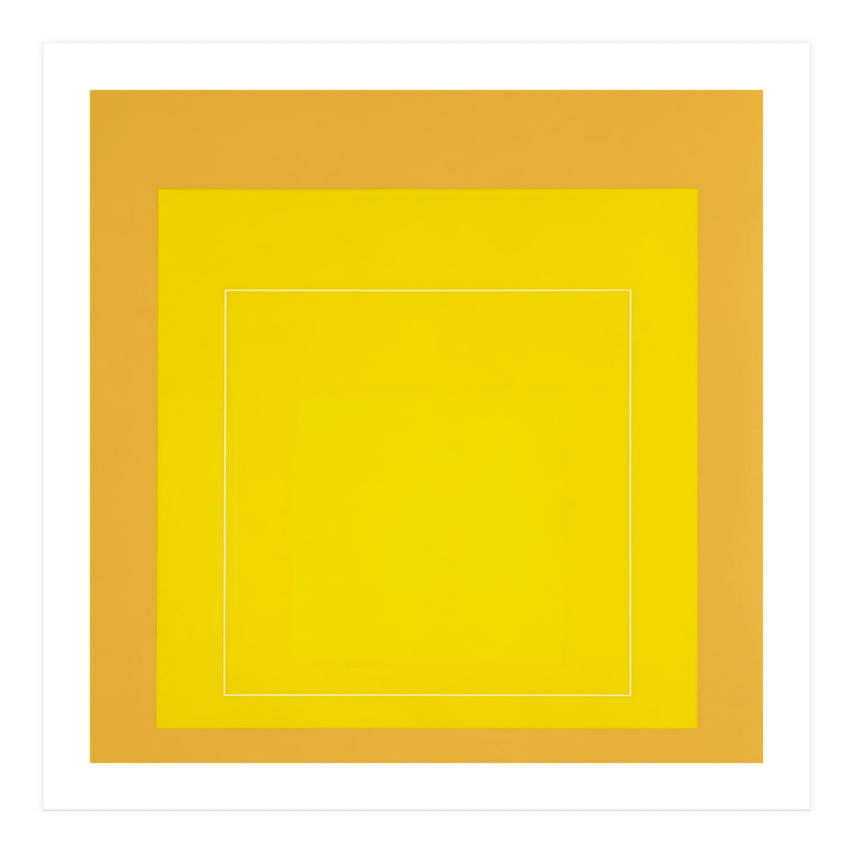 JOSEF ALBERS - HOMAGE TO THE SQUARE YELLOW   (Print Only)