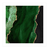 Green & Gold Agate Texture 01  (Print Only) thumbnail