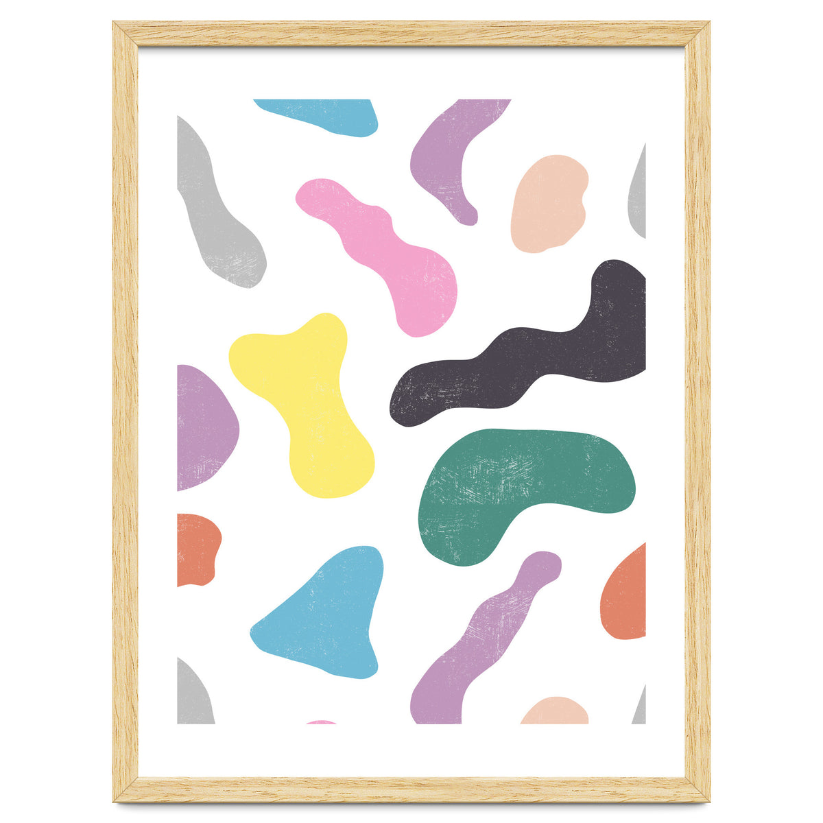 Abstract Organic Memphis Shapes