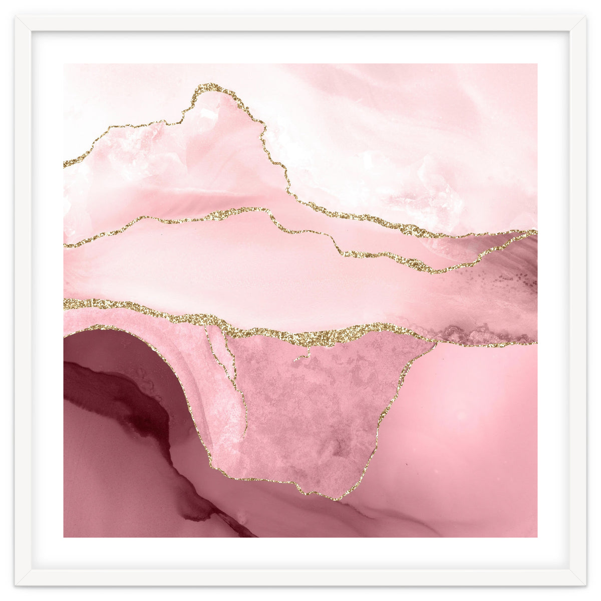 Blush & Gold Agate Texture 05