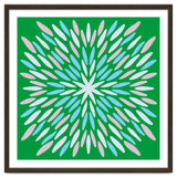 Petal Burst - green, blue, beige thumbnail