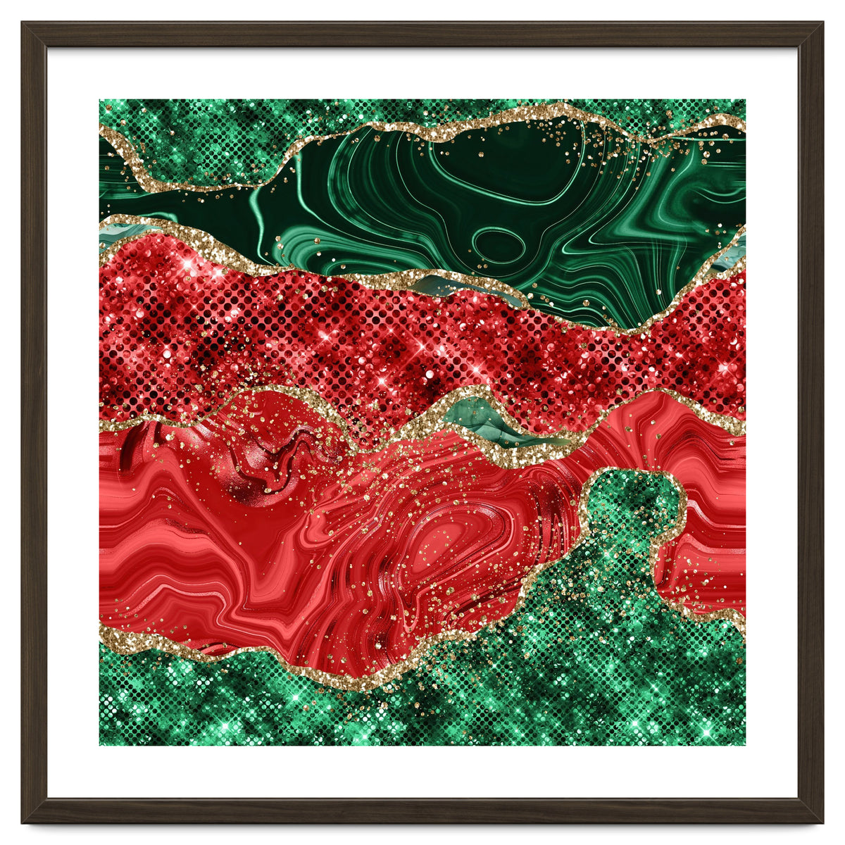 Christmas Glitter Agate Texture 02