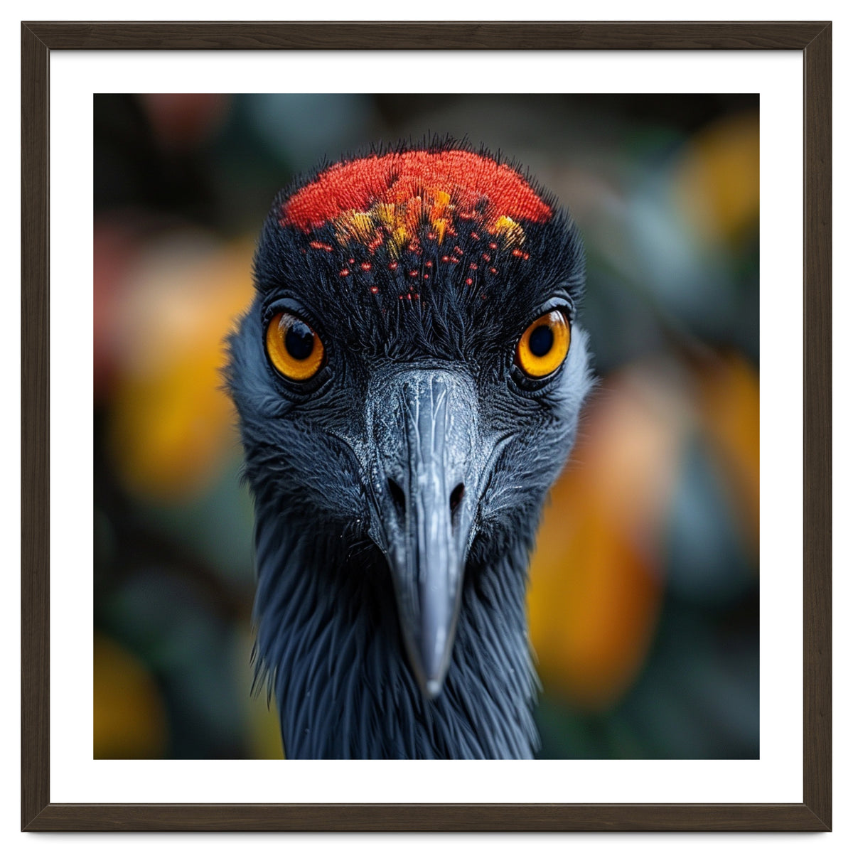 Close Up Of A Strikingly Beautiful Bird Face
