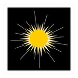 Yellow Bright Radiant Shinning Sun (Print Only) thumbnail