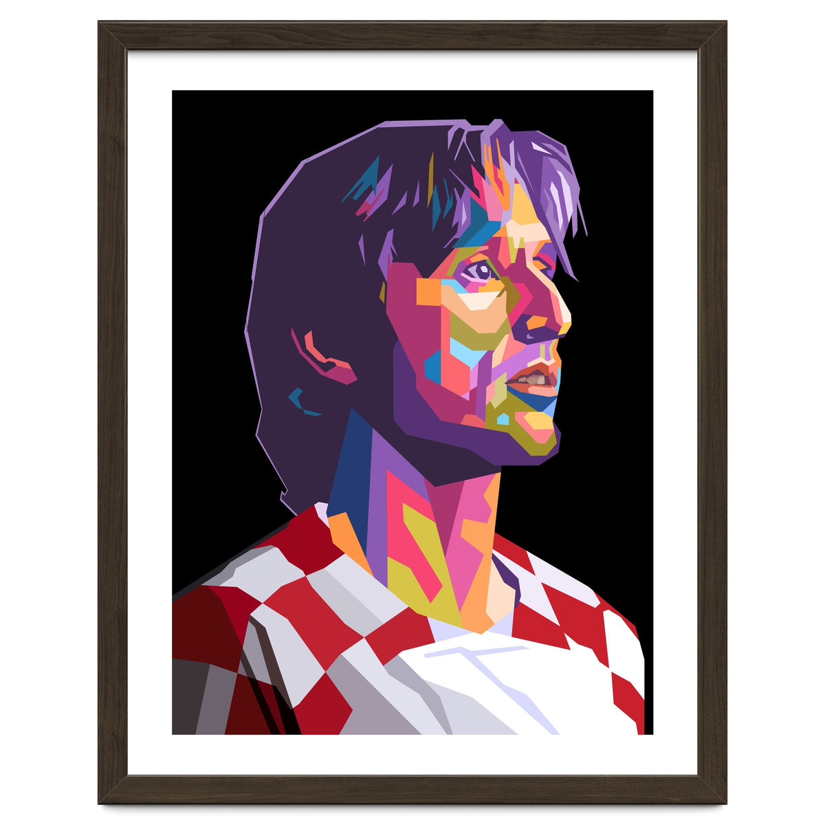 Luka Modric pop art portrait
