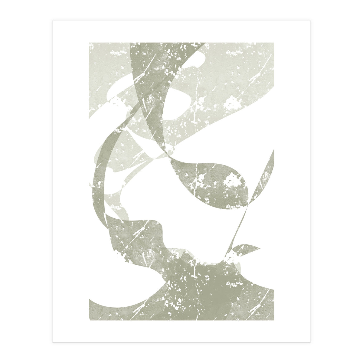 Sage Abstract Scratch (Print Only)