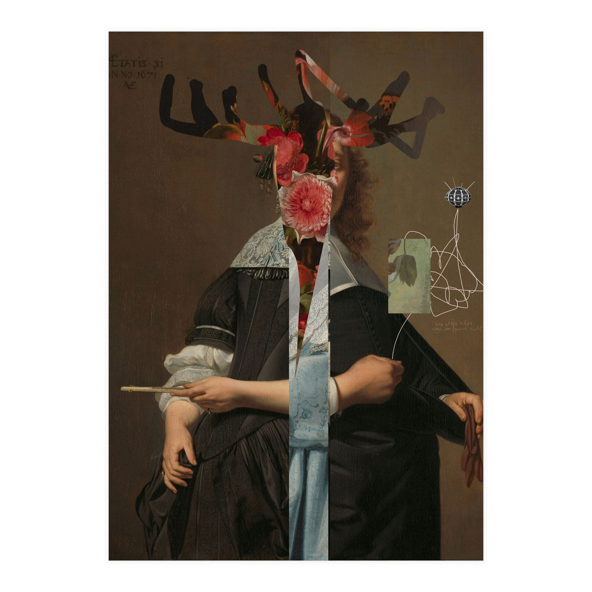 Classic Mix 252 · Hirsch Blumen (Print Only)