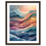 Abstract Fluid Mountain Landscape Art thumbnail