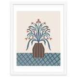 Earthy Modern Vase with Florals thumbnail