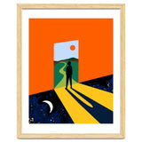 The Path Ahead, Abstract Concept Positivity Growth Mindset People, Eclectic Inspire Bohemian Contemporary Modern Pop Art thumbnail