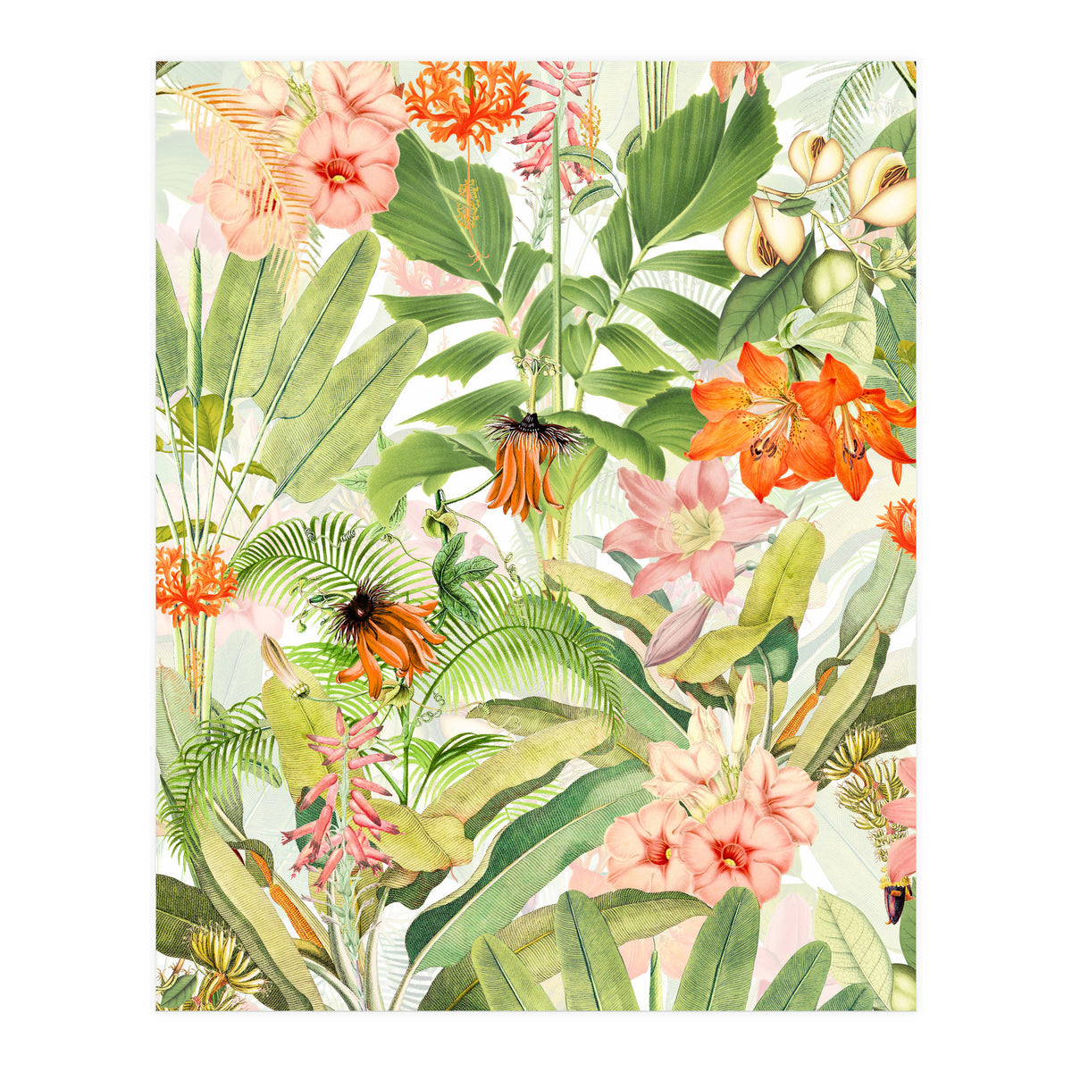 Luxurious Botanical Flower Jungle (Print Only)