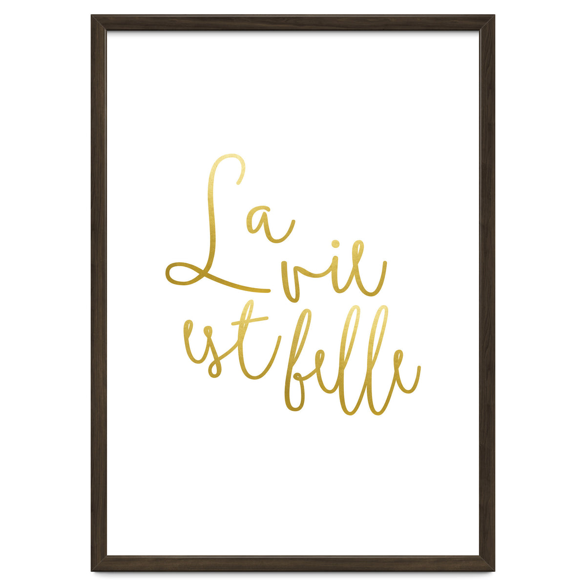 La vie est belle #society6 #typography #buyart