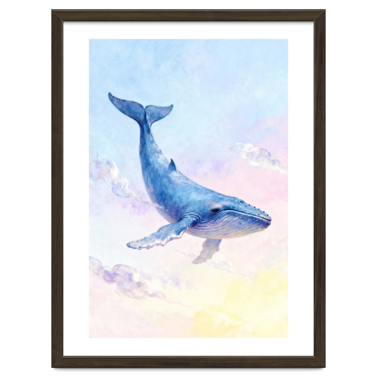 Flying Whale in the Clouds