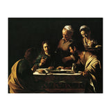 Caravaggio / 'Supper at Emmaus', 1606, Oil on canvas, 141 x 175 cm. JESUS. CRISTO RESUCITADO. (Print Only) thumbnail