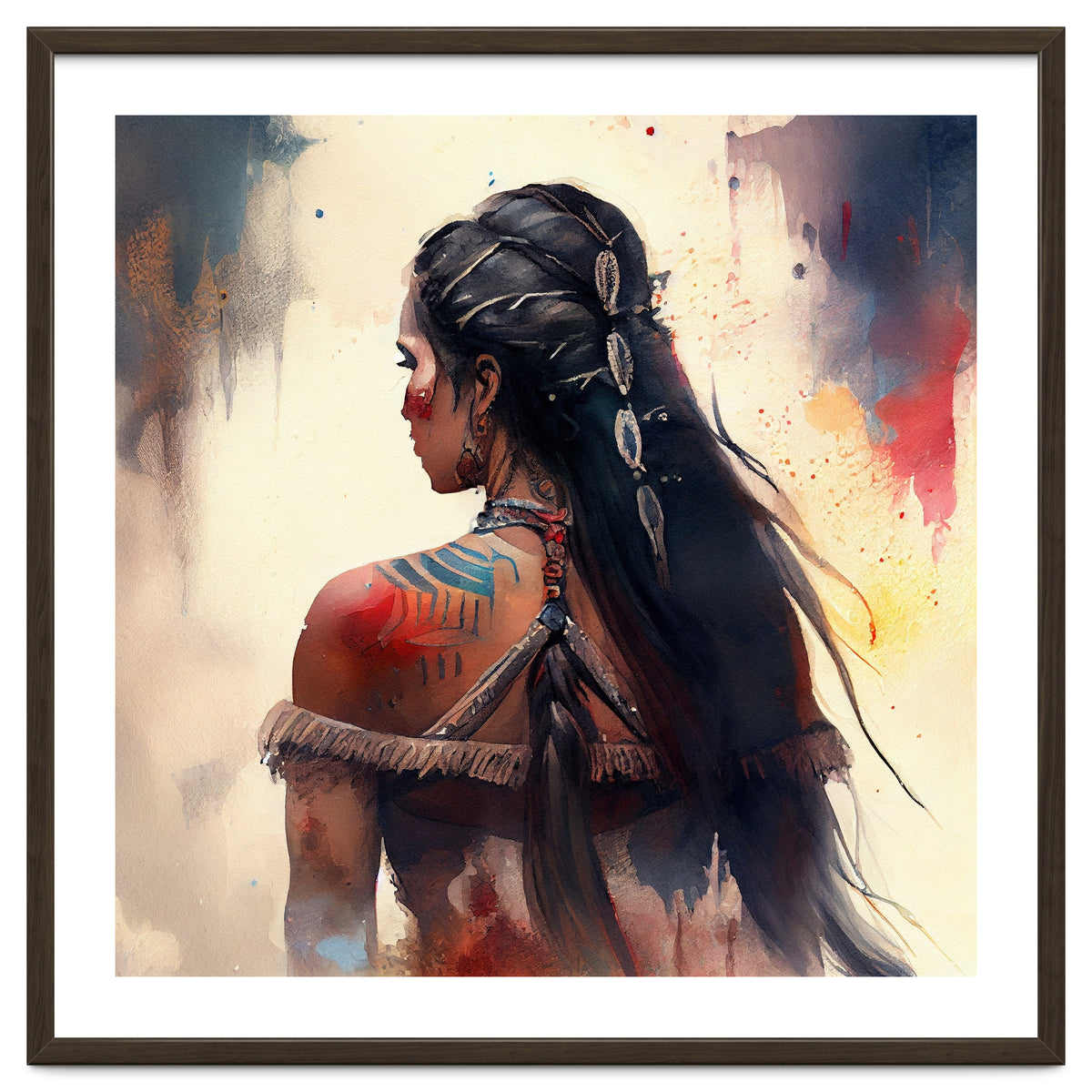 Braided Warrior Woman Profile