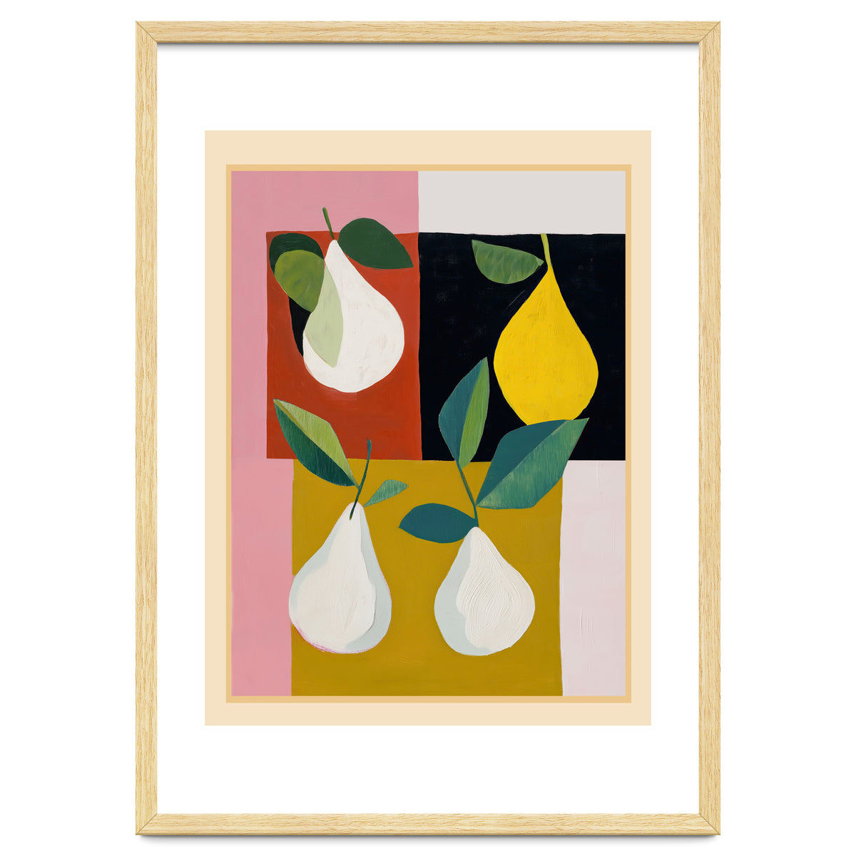 Modern Pears Still Life II