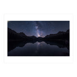 Starlit Reflection: Milky Way Over Mountain Lake (Print Only) thumbnail