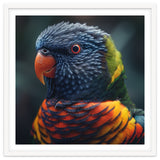 Rainbow Lorikeet Parrot Close Up Portrait thumbnail