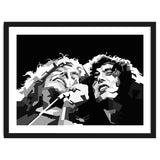 Robert Plant & Jimmy Page Black Illustration thumbnail