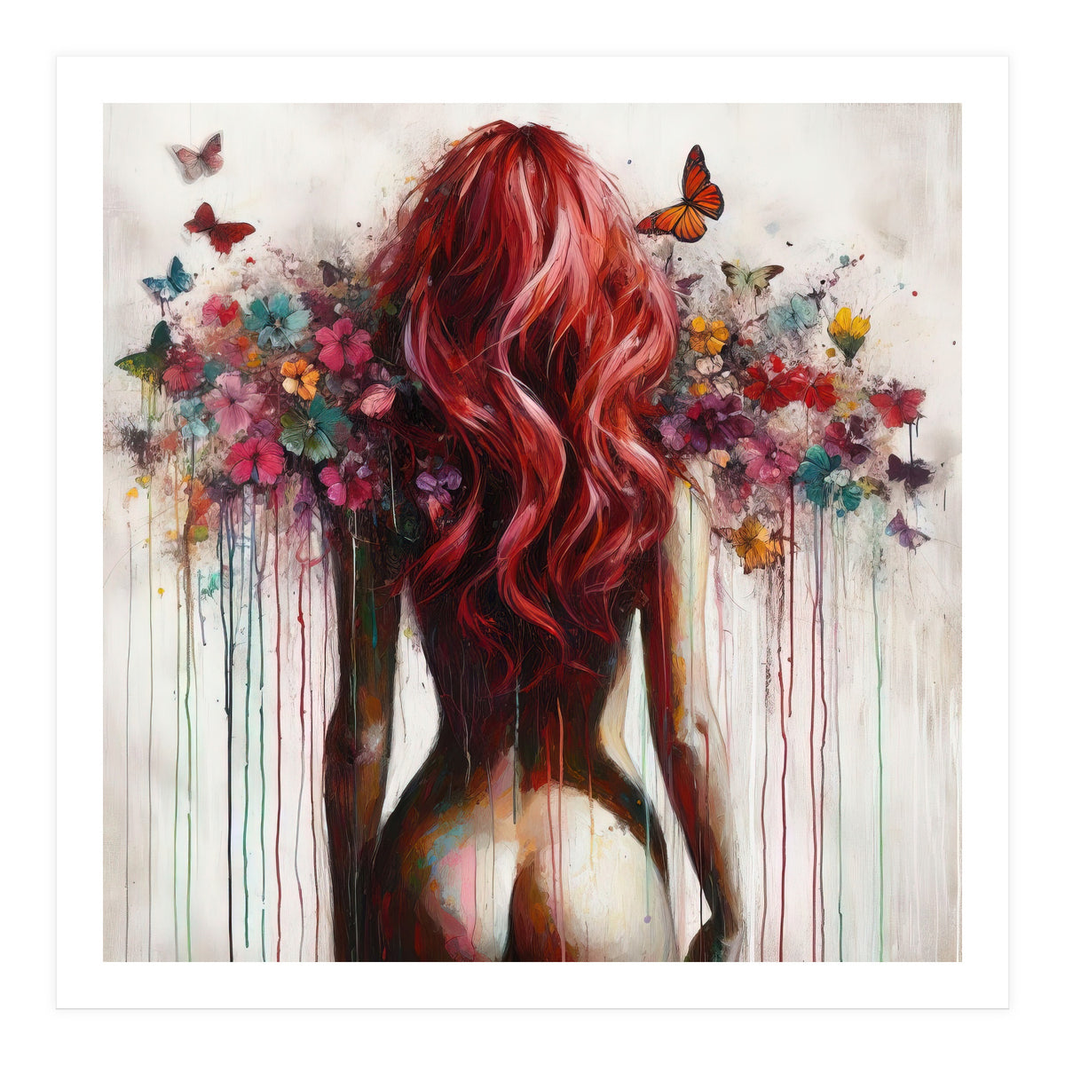 Scarlet Butterfly Back (Print Only)