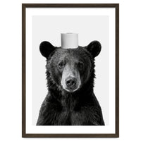 Bear, Toilet Paper Crown, Nursery Animal Art for Children