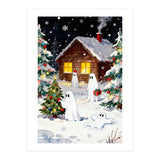 Spirited and Playful Christmas Ghost (Print Only) thumbnail