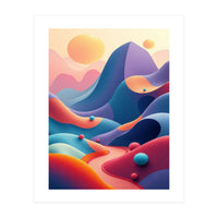 Colorful Surreal Dreamscape Digital Art (Print Only)